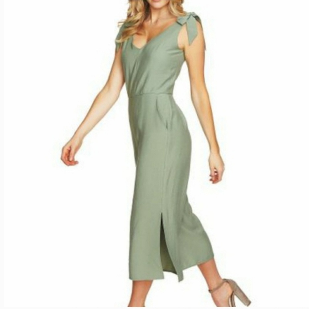 NWOT! CeCe Green Tie Shoulder Jumpsuit - sz 14